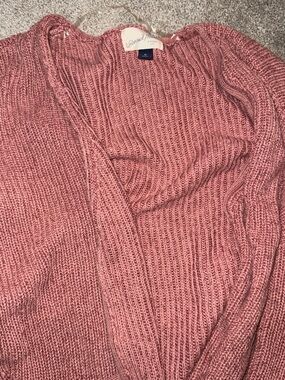 Universal Thread Chunky V-Neck Sweater Cardigan - Dusty Rose